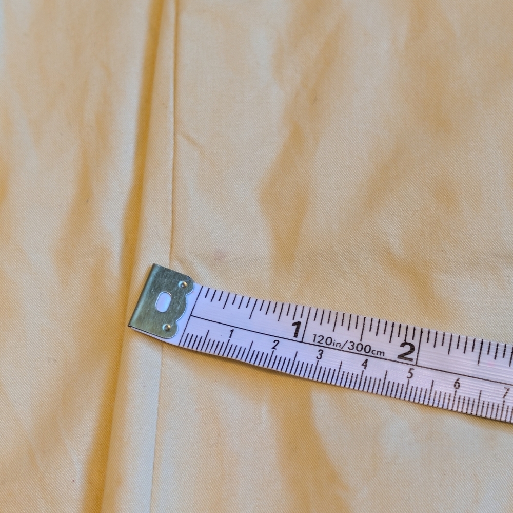 Vintage Givenchy En Plus Butter Yellow Safari Utility Midi Shirt Dress 12W - Picture 12 of 13